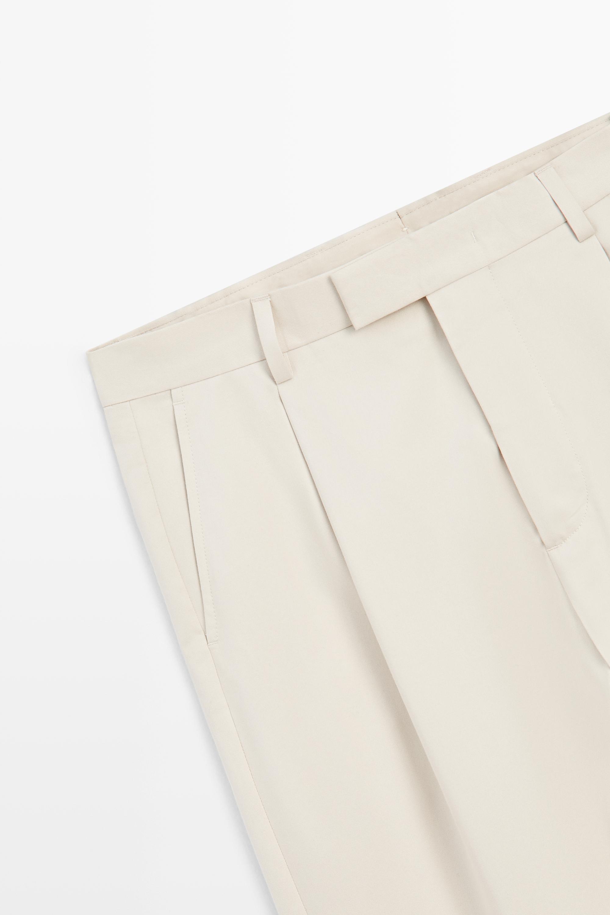 100% cotton darted pants